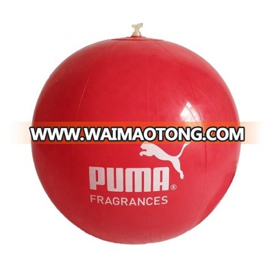 HOGE Inflatable TPU Red Beach Ball With Logo