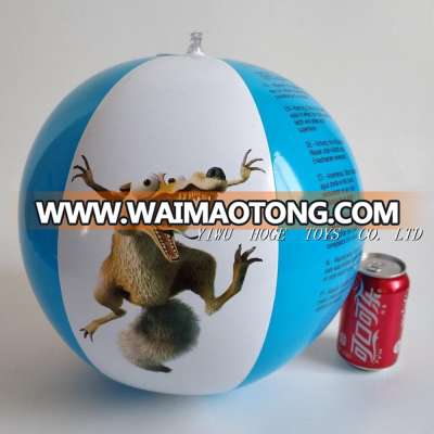 Wholesale Glossy PVC   12 inch diameter Inflatable custom  Beach  Ball for Party / Decor / Pool / Birthday