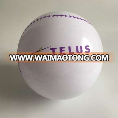 EN71 standard 16inch plastic beach ball for PVC baseball inflatable ball