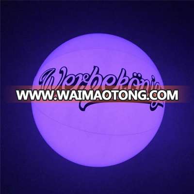 Cheapest  inflatable Light Up beach ball ,LED beach ball with your logo printing