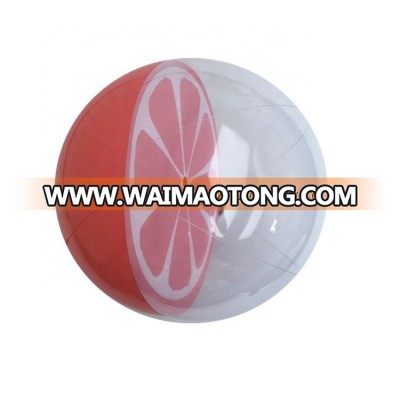 Eco-friendly PVC inflatable fruit beach ball for wholesale