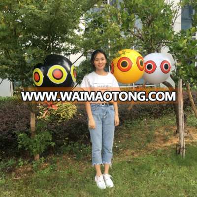 Hot Sale PVC inflatable eye ball beach ball for scaring bird